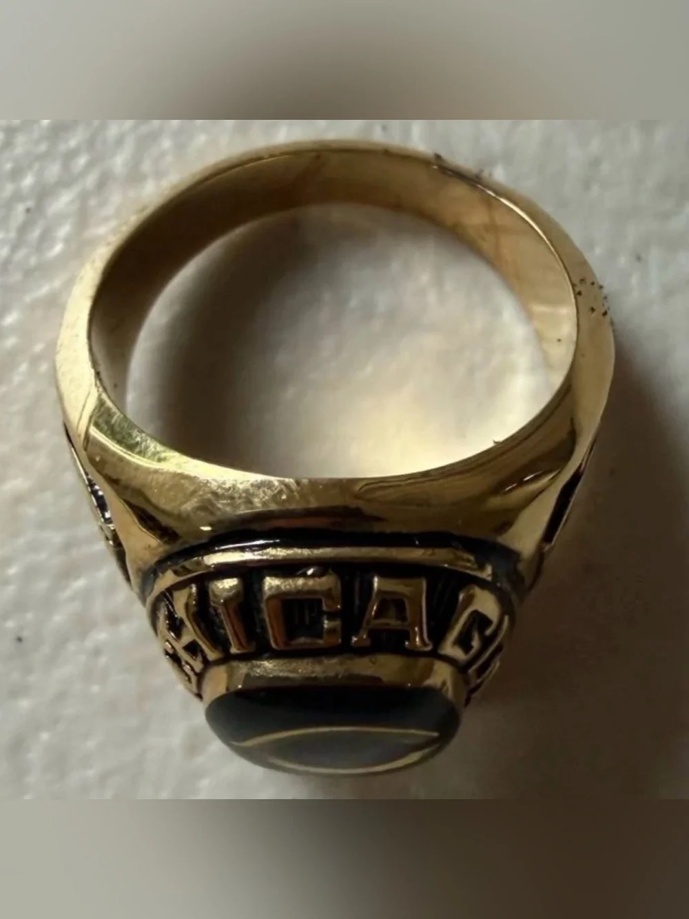 Chicago Bears Team Ring Danbury Mint Balfour 24kt Gold Plated COA Box 2002 NFL